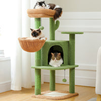 Thumbnail for Fast Delivery Cactus Cat Tree with Condo Hammock Cat Tower Scratching Post for Kitten Bed Scratcher Cat Accessories Pet Cat Toys