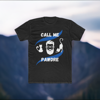 Thumbnail for Funny Cat Dad Shirt Men's Cotton Crew Tee Call Me Pawdre