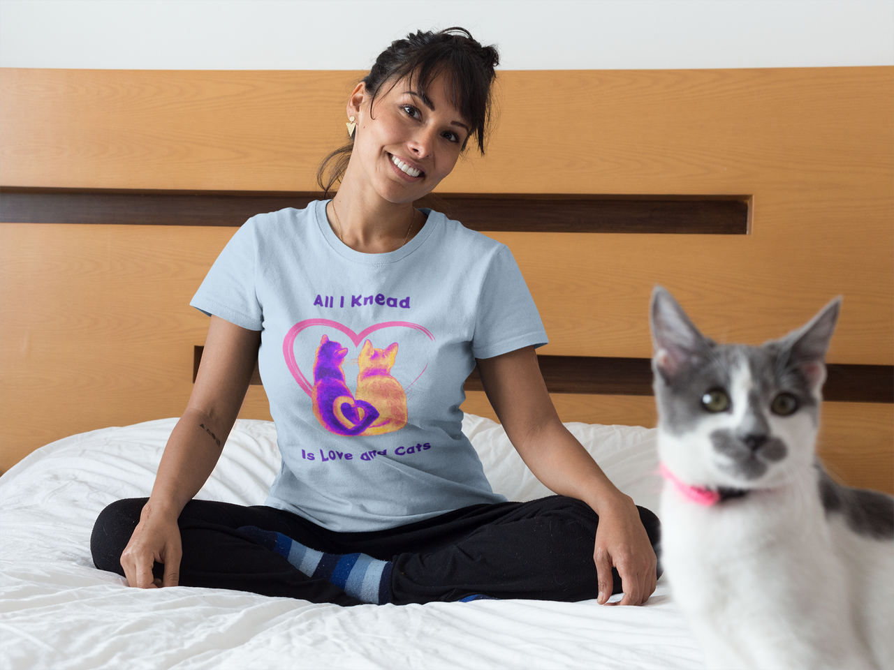 love and cats t-shirt for women, cat shirt for teen girls, cute cat mom shirt